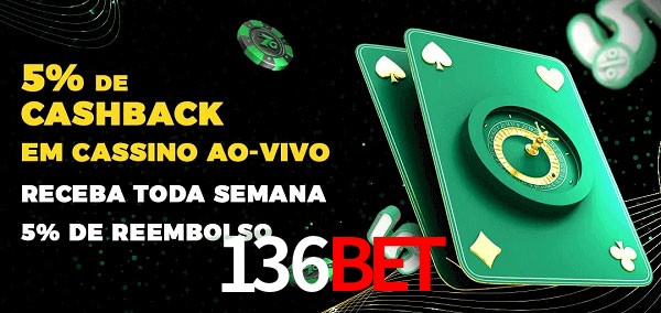 Promoções do cassino ao Vivo 136BET